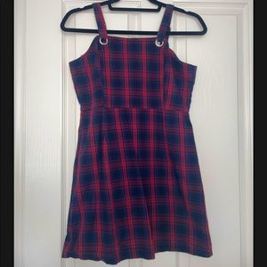 Plaid School Girl Clueless Dress Silver Hardware